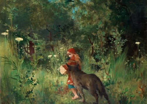 Carl_Larsson_-_Little_Red_Riding_Hood_1881-1-1