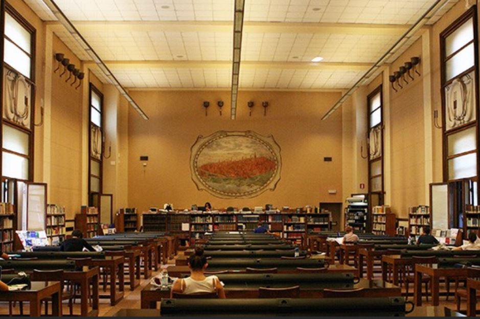 Sala di lettura della Biblioteca Statale di Cremona